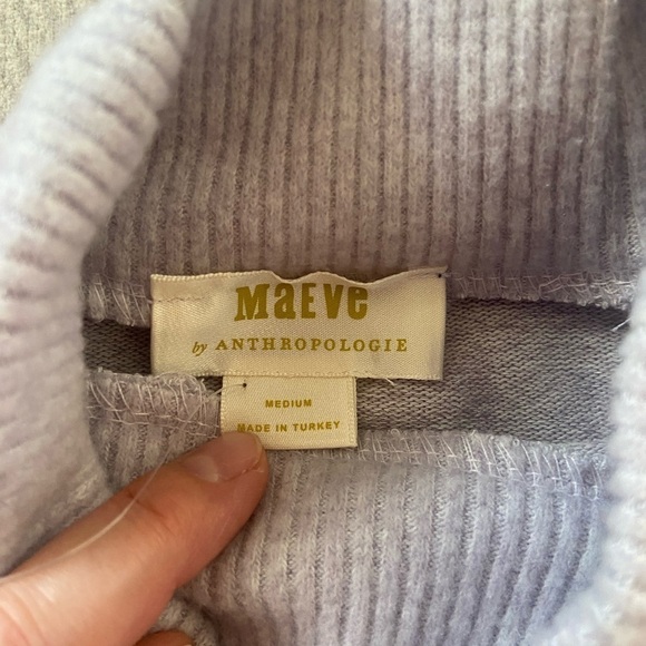 NWT Maeve by Anthropologie Laney Marled Lavender Purple Sweater M​​​​​​​​ - Picture 5 of 15